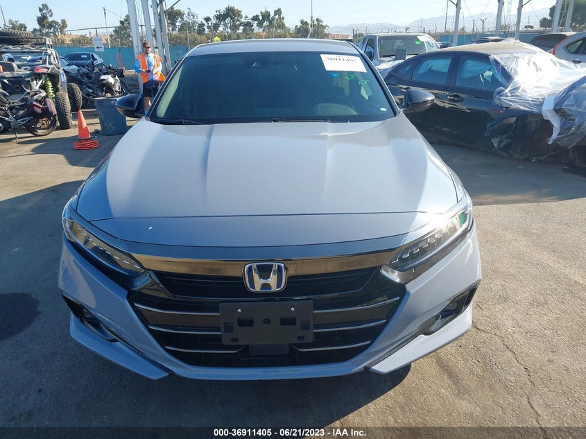 VIN 1HGCV3F20NA033141 2022 HONDA ACCORD HYBRID SPORT
