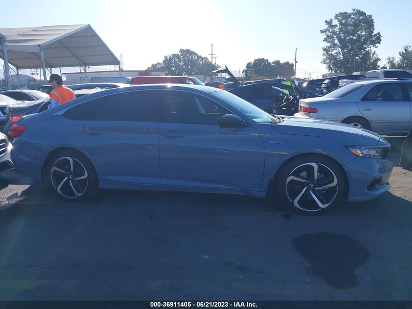 VIN 1HGCV3F20NA033141 2022 HONDA ACCORD HYBRID SPORT