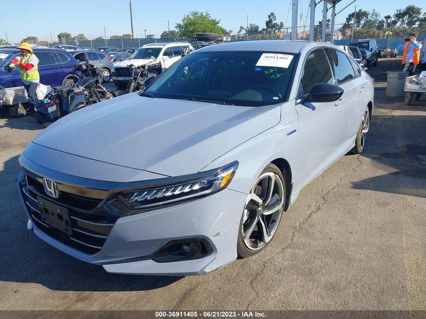 VIN 1HGCV3F20NA033141 2022 HONDA ACCORD HYBRID SPORT