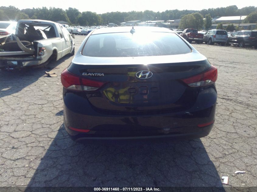 2016 HYUNDAI ELANTRA SE - 5NPDH4AE6GH725062