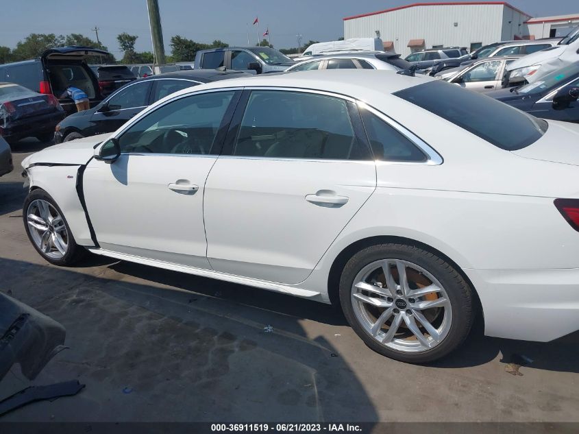 2023 AUDI A4 SEDAN S LINE PREMIUM PLUS - WAUEAAF45PN006308