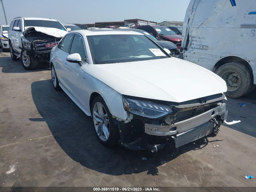 2023 AUDI A4 SEDAN S LINE PREMIUM PLUS - WAUEAAF45PN006308
