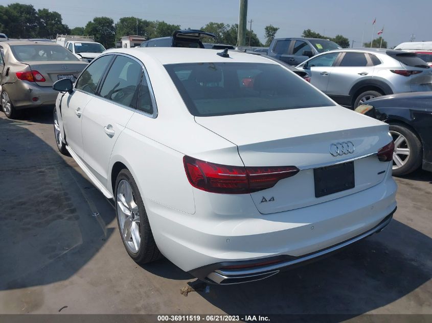 2023 AUDI A4 SEDAN S LINE PREMIUM PLUS - WAUEAAF45PN006308