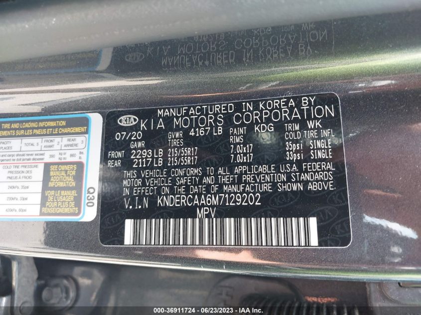 2021 KIA SELTOS EX - KNDERCAA6M7129202