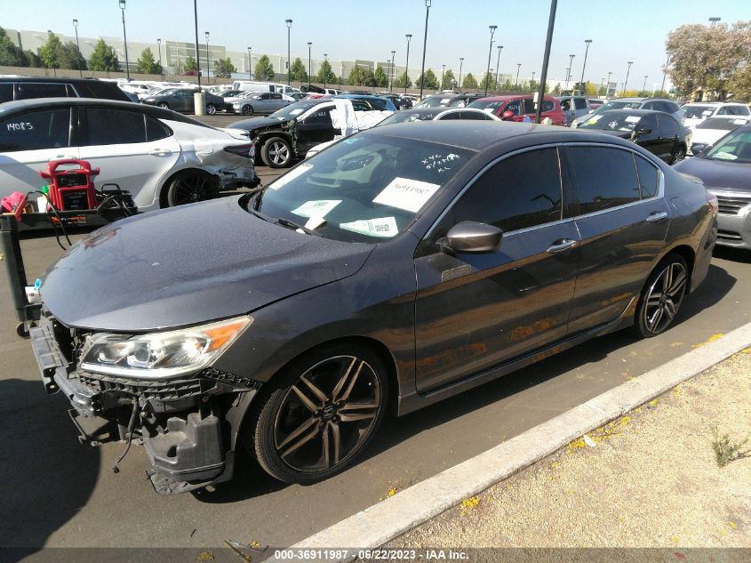 2017 HONDA ACCORD SEDAN SPORT - 1HGCR2F59HA143327