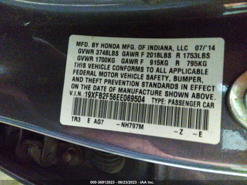 2014 HONDA CIVIC SEDAN LX - 19XFB2F56EE069504