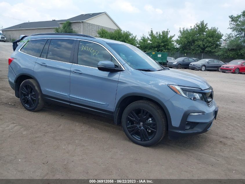 2022 HONDA PILOT SE - 5FNYF6H25NB079510