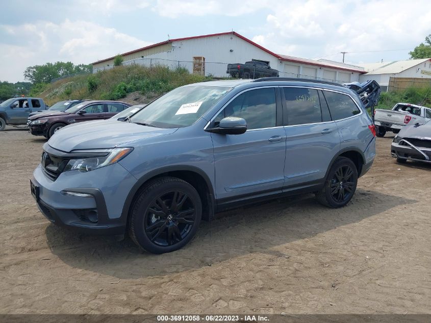 2022 HONDA PILOT SE - 5FNYF6H25NB079510