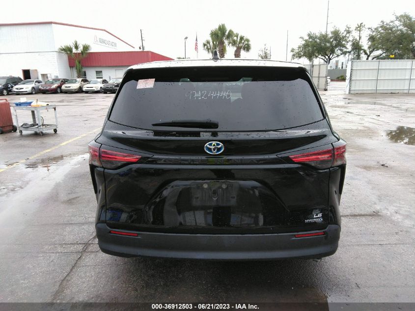 2021 TOYOTA SIENNA LE - 5TDKRKEC5MS044706
