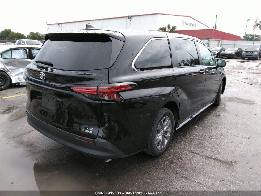 2021 TOYOTA SIENNA LE - 5TDKRKEC5MS044706