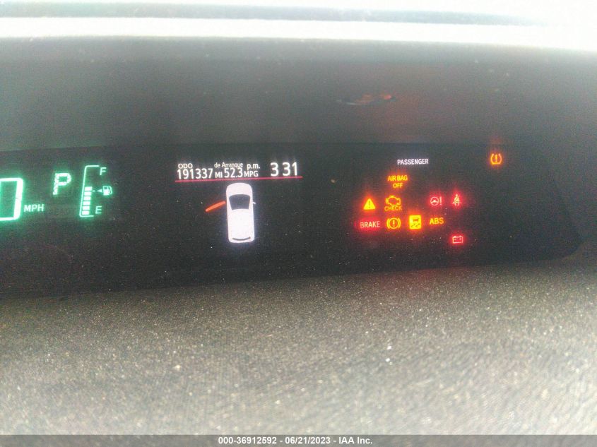 2013 TOYOTA PRIUS C ONE/TWO/THREE/FOUR - JTDKDTB33D1548824