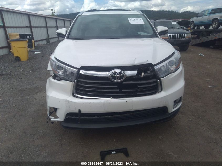 2014 TOYOTA HIGHLANDER LIMITED - 5TDDKRFH5ES043508