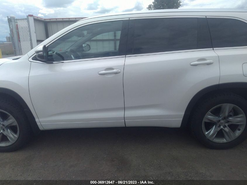 2014 TOYOTA HIGHLANDER LIMITED - 5TDDKRFH5ES043508