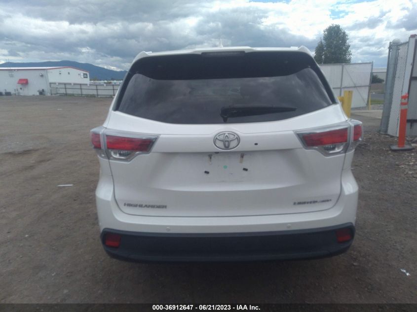 2014 TOYOTA HIGHLANDER LIMITED - 5TDDKRFH5ES043508