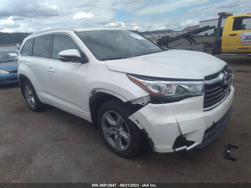 2014 TOYOTA HIGHLANDER LIMITED - 5TDDKRFH5ES043508