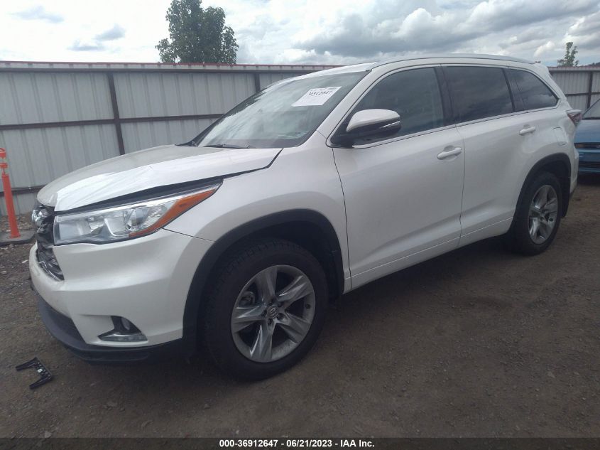 2014 TOYOTA HIGHLANDER LIMITED - 5TDDKRFH5ES043508