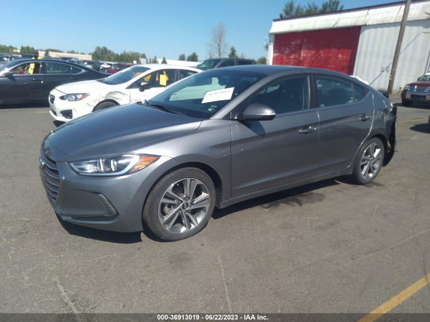 2017 HYUNDAI ELANTRA LIMITED - KMHD84LF6HU104509