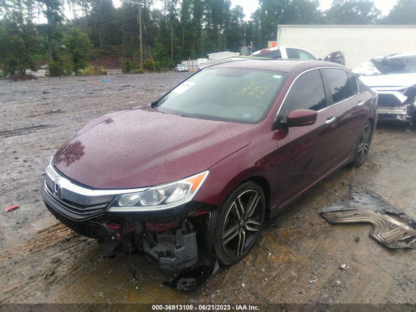 2017 HONDA ACCORD SEDAN SPORT - 1HGCR2F59HA178188
