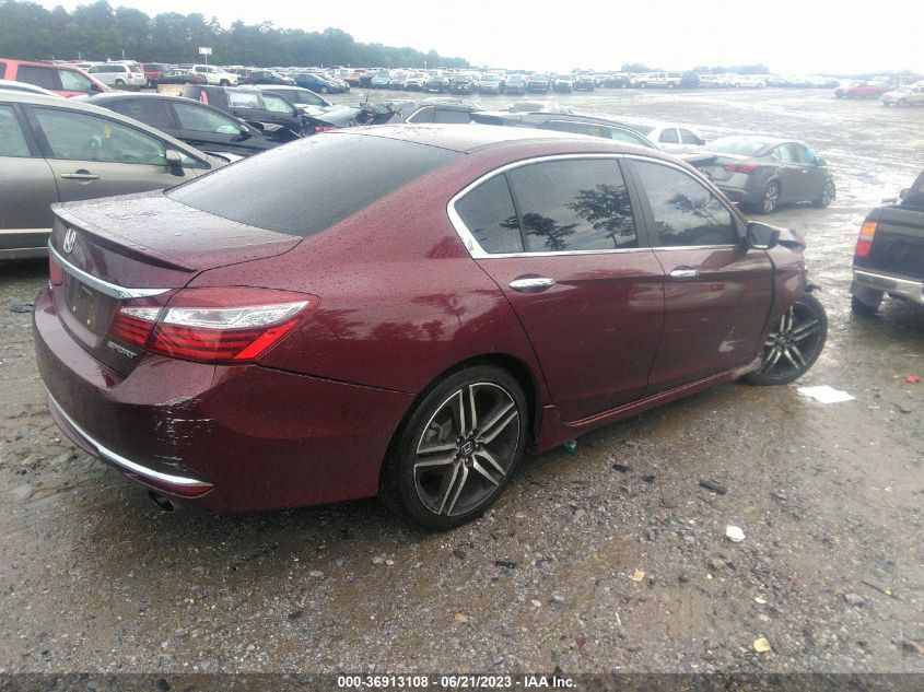 2017 HONDA ACCORD SEDAN SPORT - 1HGCR2F59HA178188