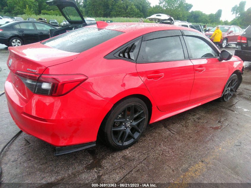 2022 HONDA CIVIC SEDAN SPORT - 2HGFE2F56NH535638