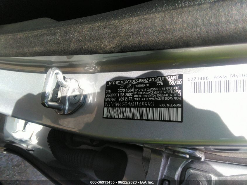 2021 MERCEDES-BENZ GLA 250 - W1N4N4GB4MJ168993