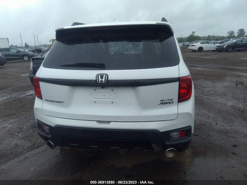 2022 HONDA PASSPORT ELITE - 5FNYF8H00NB016292