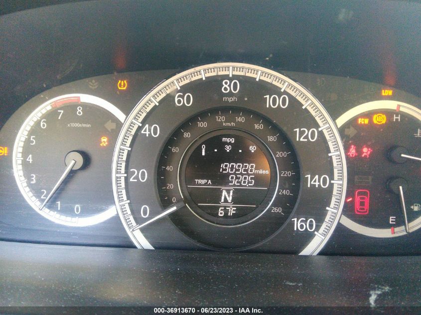 2014 HONDA ACCORD SEDAN EX-L - 1HGCR2F86EA138544