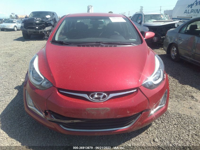 2016 HYUNDAI ELANTRA SE - KMHDH4AE8GU518500