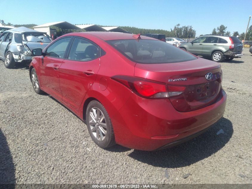 2016 HYUNDAI ELANTRA SE - KMHDH4AE8GU518500