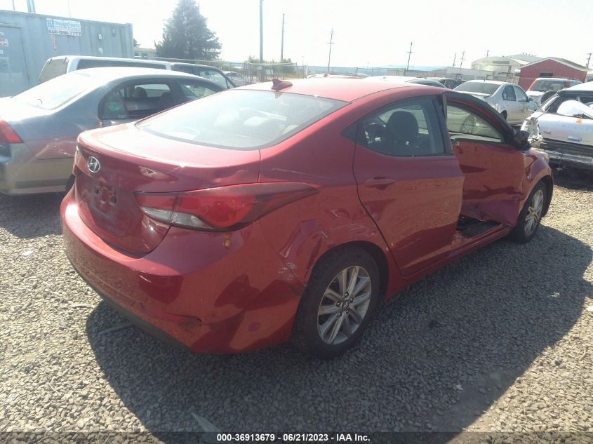 2016 HYUNDAI ELANTRA SE - KMHDH4AE8GU518500