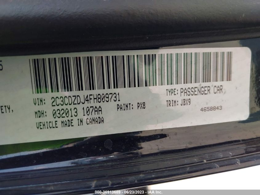 2015 DODGE CHALLENGER SRT 392 - 2C3CDZDJ4FH809731