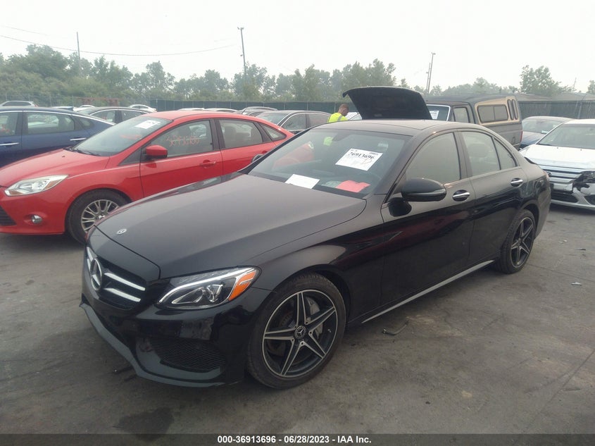 VIN WDDWF4KB4JR374743 2018 MERCEDES-BENZ C-CLASS C 300