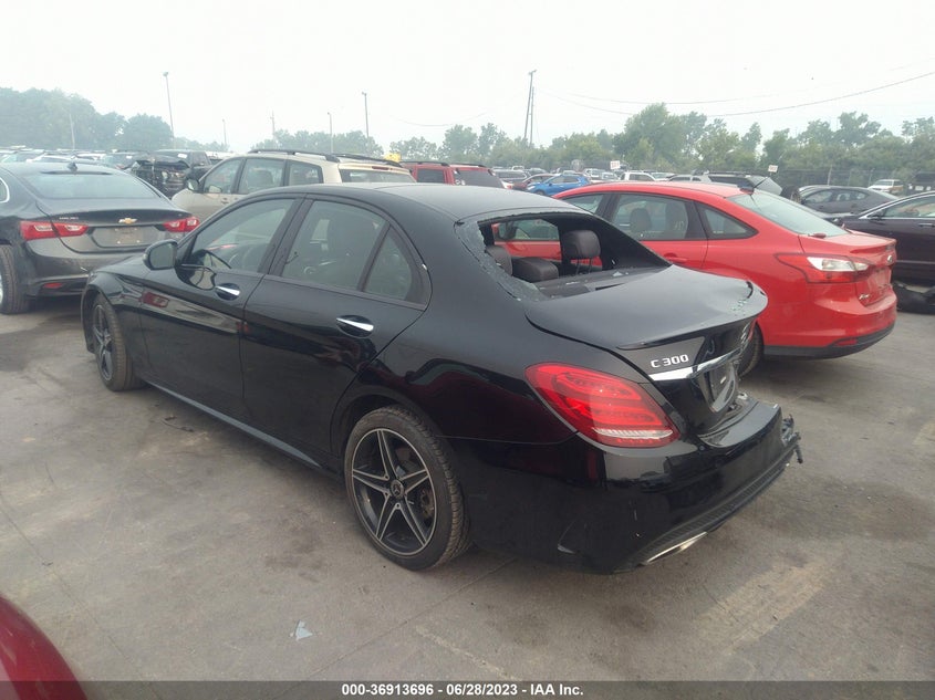 VIN WDDWF4KB4JR374743 2018 MERCEDES-BENZ C-CLASS C 300