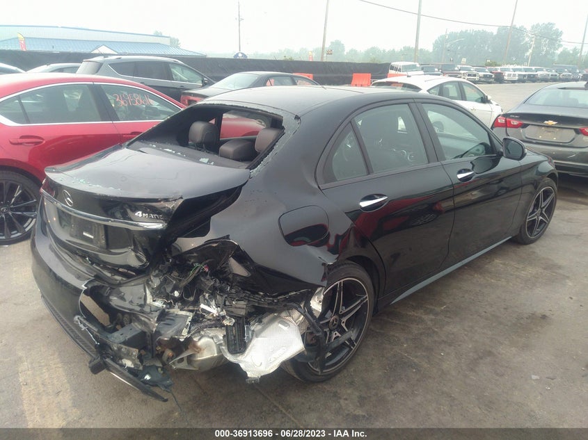 VIN WDDWF4KB4JR374743 2018 MERCEDES-BENZ C-CLASS C 300