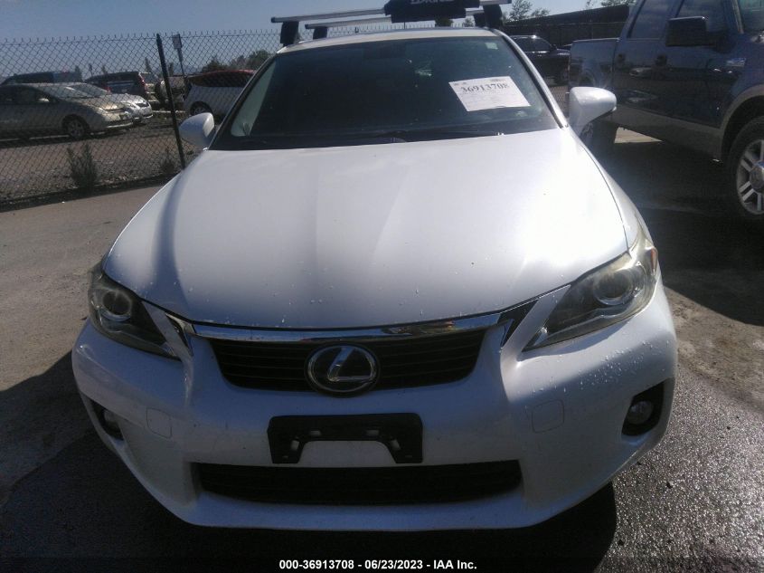 2013 LEXUS CT 200H HYBRID - JTHKD5BHXD2155161