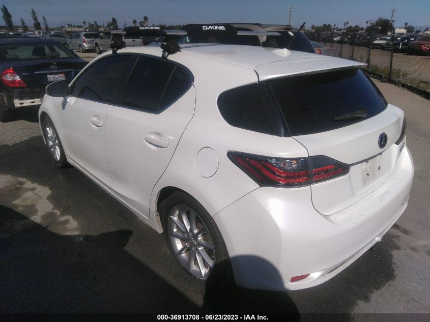 2013 LEXUS CT 200H HYBRID - JTHKD5BHXD2155161