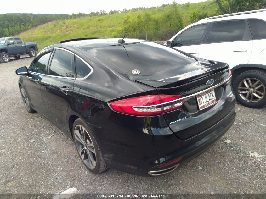 2017 FORD FUSION TITANIUM/PLATINUM - 3FA6P0K98HR137433