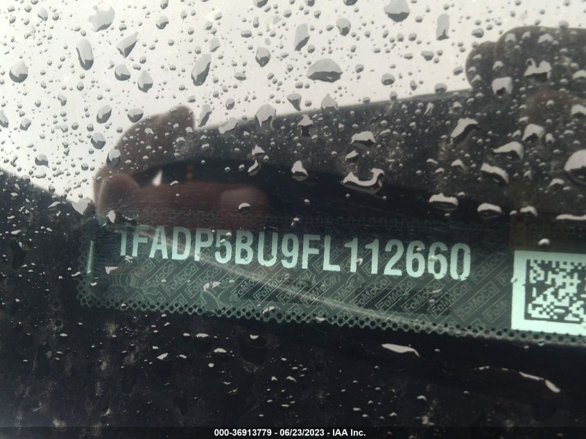2015 FORD C-MAX HYBRID SEL - 1FADP5BU9FL112660
