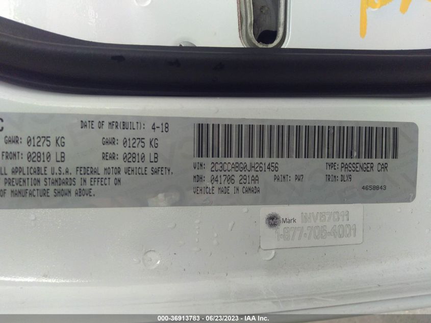 2018 CHRYSLER 300 300S - 2C3CCABG0JH261456