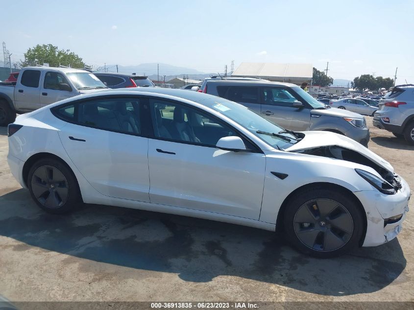 2022 TESLA MODEL 3 - 5YJ3E1EA2NF101913