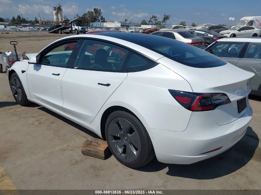 2022 TESLA MODEL 3 - 5YJ3E1EA2NF101913