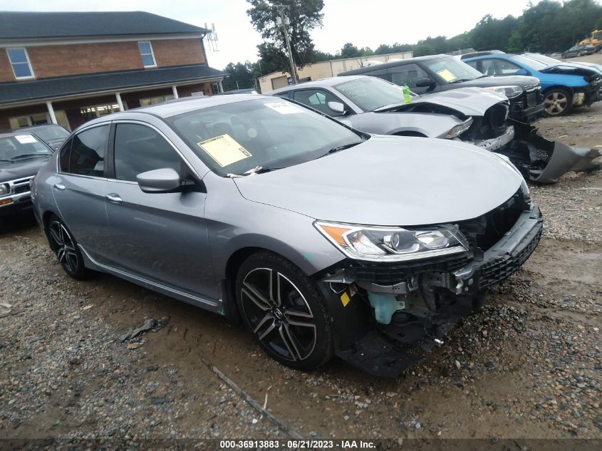 2016 HONDA ACCORD SEDAN SPORT - 1HGCR2F52GA087276