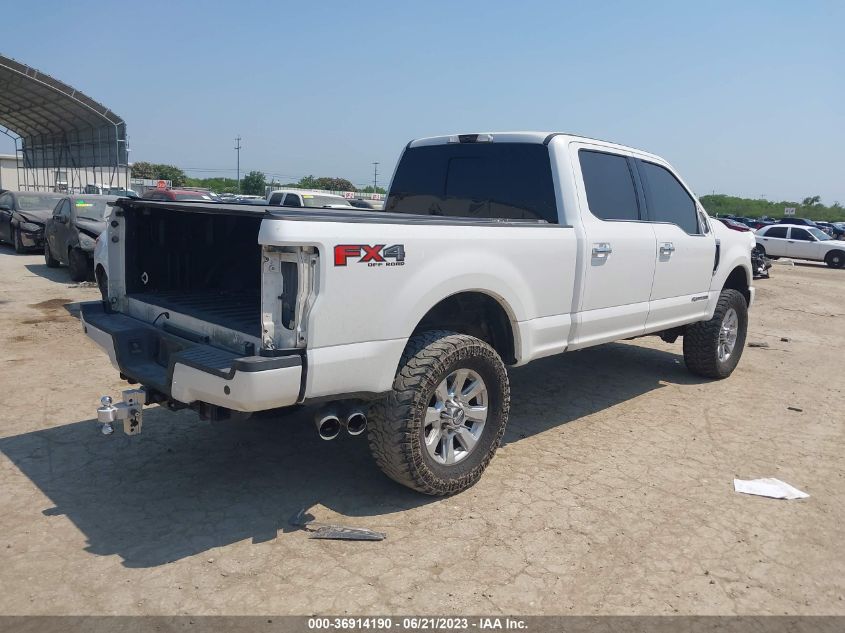 2017 FORD SUPER DUTY F-250 SRW LARIAT/PLATINUM - 1FT7W2BT9HEB57377