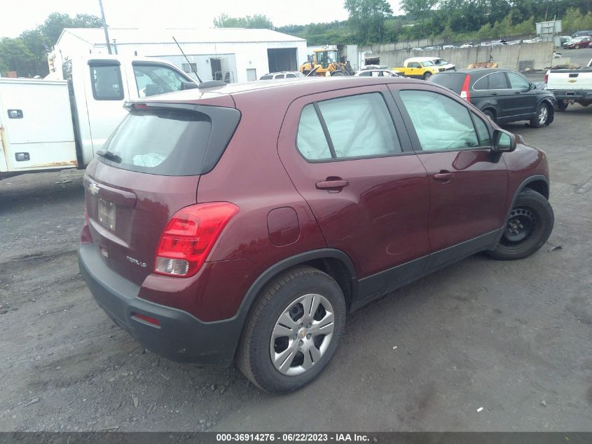 2016 CHEVROLET TRAX LS - 3GNCJKSB7GL116417