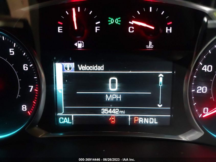 2019 CHEVROLET TRAVERSE LT CLOTH - 1GNEVGKW0KJ186094