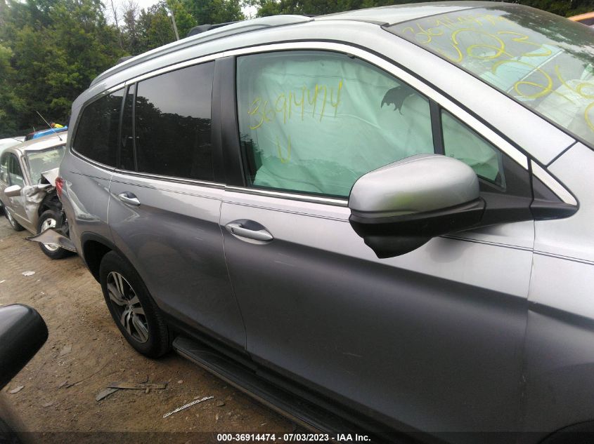 2016 HONDA PILOT EX - 5FNYF5H39GB051568