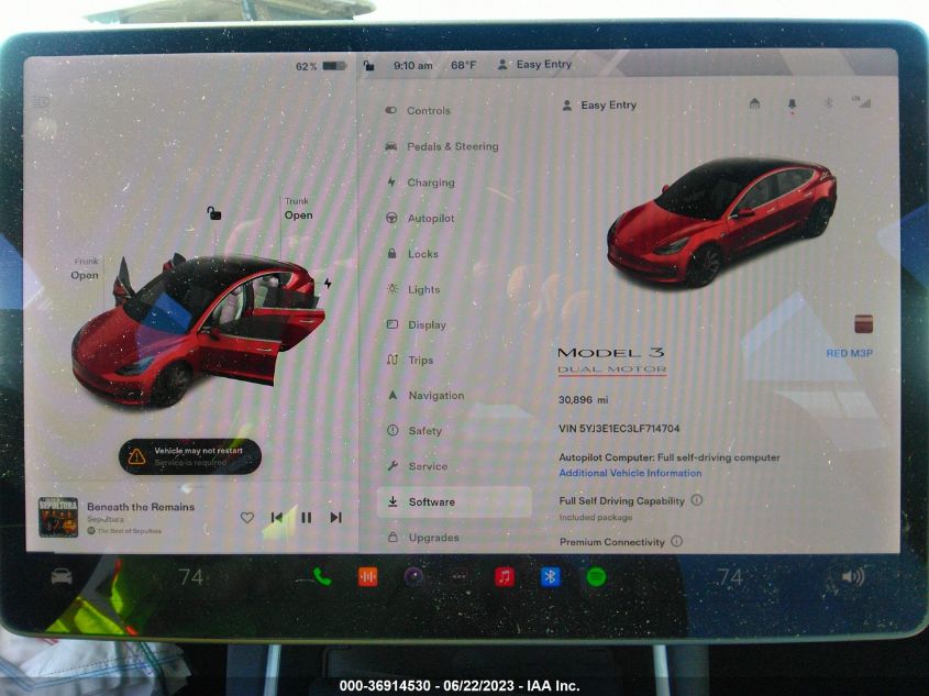 2020 TESLA MODEL 3 - 5YJ3E1EC3LF714704