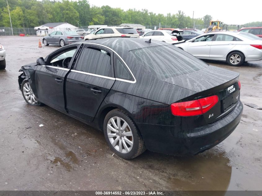 2013 AUDI A4 PREMIUM - WAUAFAFL1DN021732