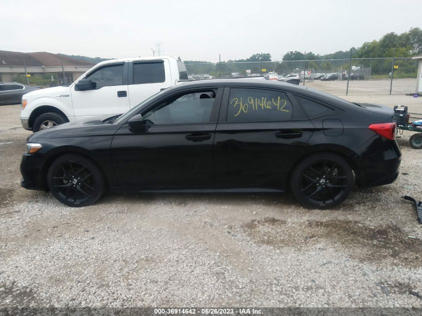 2022 HONDA CIVIC SEDAN SPORT - 2HGFE2F50NH503641