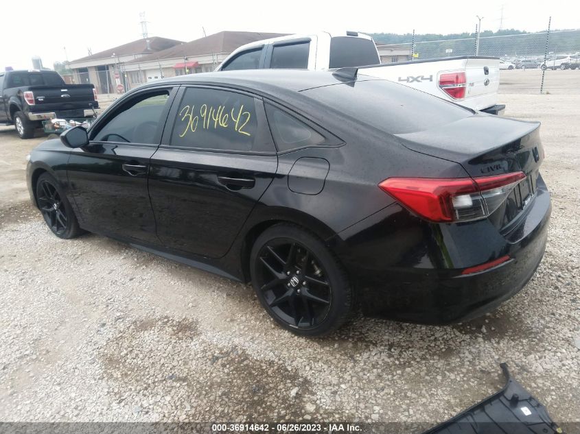 2022 HONDA CIVIC SEDAN SPORT - 2HGFE2F50NH503641